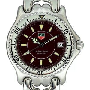 Tag Heuer 38mm Men's Professional SEL 200m Plum/ Purple Dial Watch! Ref: WG111F!